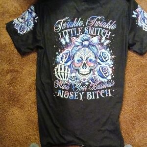 Black Graphic Womens T-Shirt